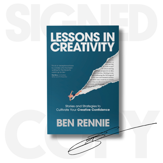 Signed Copy – Lessons in Creativity
